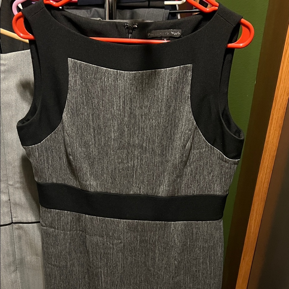 Preston & York Black and Gray Dress